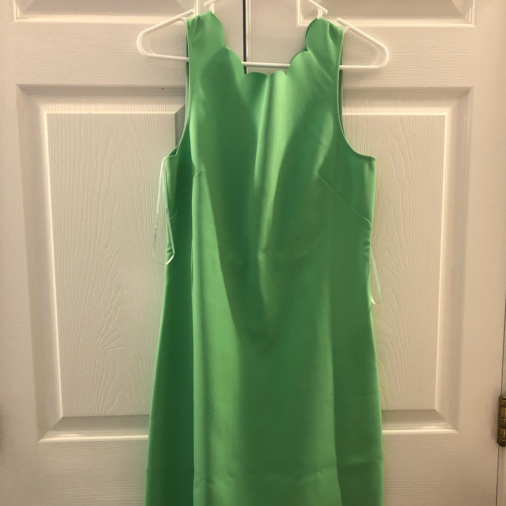 Jcrew scalloped shift dress